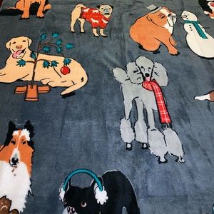 NWT Vera Bradley Throw Blanket Holiday Dogs